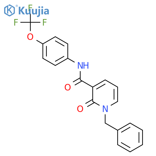 1-BENZYL-2-OXO-N-[4-(TRIFLUOROMETHOXY)PHENYL]-1,2-DIHYDRO-3-PYRIDINECARBOXAMIDE structure