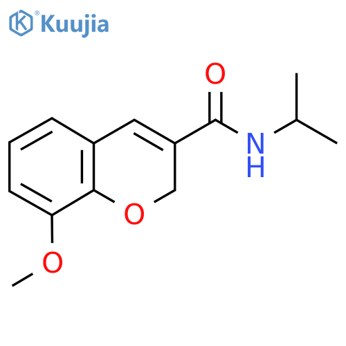 N-isopropyl-8-methoxy-2H-chromene-3-carboxamide structure