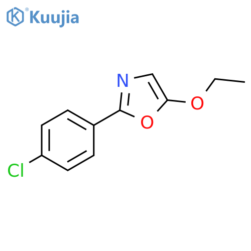 Oxazole, 2-(4-chlorophenyl)-5-ethoxy- structure