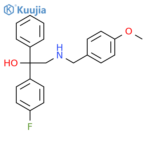 1-(4-FLUOROPHENYL)-2-[(4-METHOXYBENZYL)AMINO]-1-PHENYL-1-ETHANOL structure