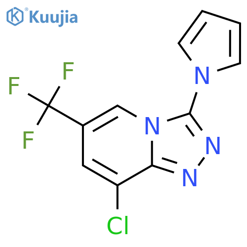 8-chloro-3-(1H-pyrrol-1-yl)-6-(trifluoromethyl)[1,2,4]triazolo[4,3-a]pyridine structure