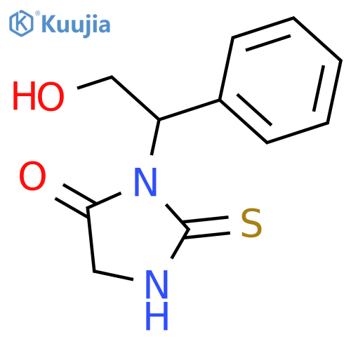 3-(2-Hydroxy-1-phenylethyl)-2-thioxoimidazolidin-4-one structure