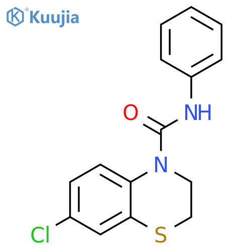 7-Chloro-N-phenyl-3,4-dihydro-2H-1,4-benzothiazine-4-carboxamide structure