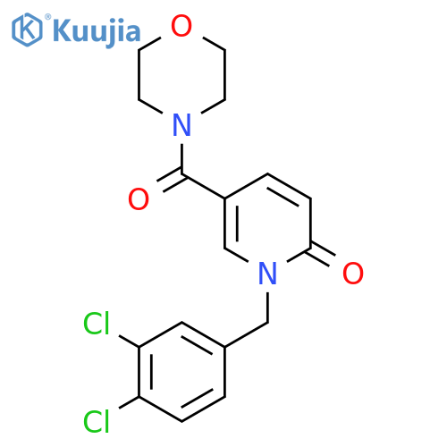 1-(3,4-DICHLOROBENZYL)-5-(MORPHOLINOCARBONYL)-2(1H)-PYRIDINONE structure