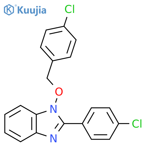 1-[(4-chlorobenzyl)oxy]-2-(4-chlorophenyl)-1H-1,3-benzimidazole structure
