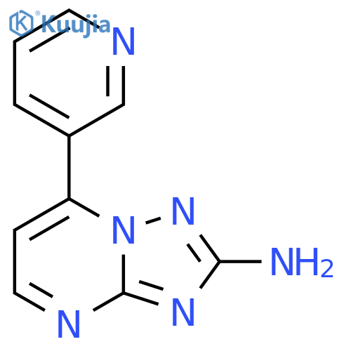 7-(3-Pyridinyl)[1,2,4]triazolo[1,5-a]pyrimidin-2-amine structure