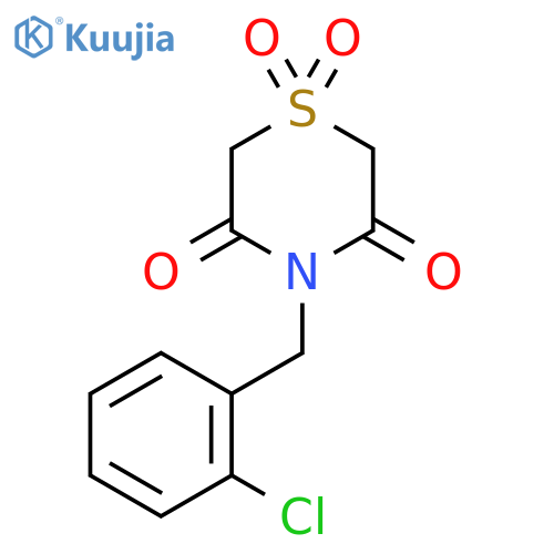 4-(2-Chlorobenzyl)-1lambda~6~,4-thiazinane-1,1,3,5-tetraone structure
