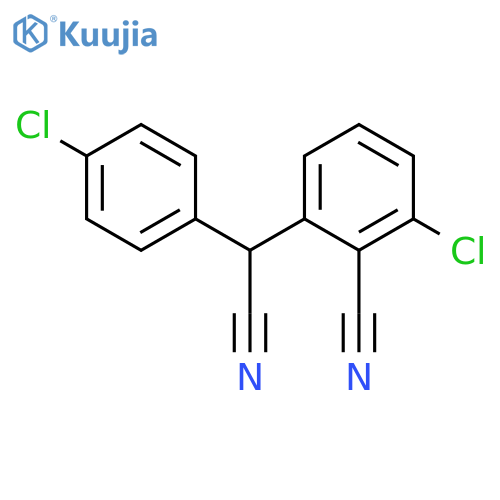 2-Chloro-6-(4-Chlorophenyl)(Cyano)MethylBenzenecarbonitrile structure