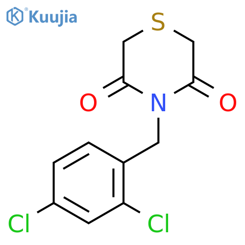 4-[(2,4-Dichlorophenyl)methyl]thiomorpholine-3,5-dione structure