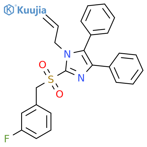 1-Allyl-2-[(3-fluorobenzyl)sulfonyl]-4,5-diphenyl-1H-imidazole structure