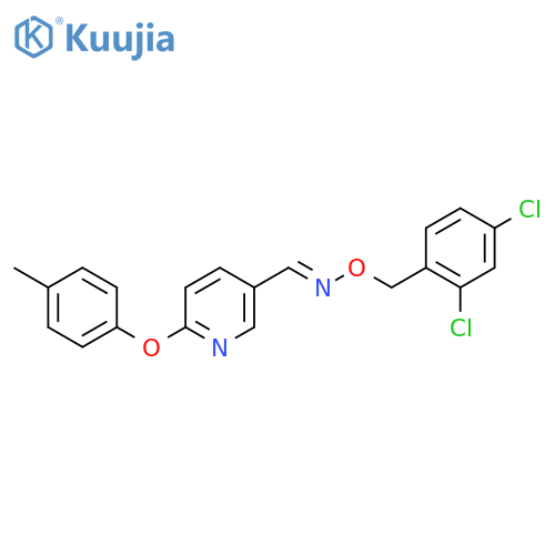 6-(4-methylphenoxy)nicotinaldehyde O-(2,4-dichlorobenzyl)oxime structure