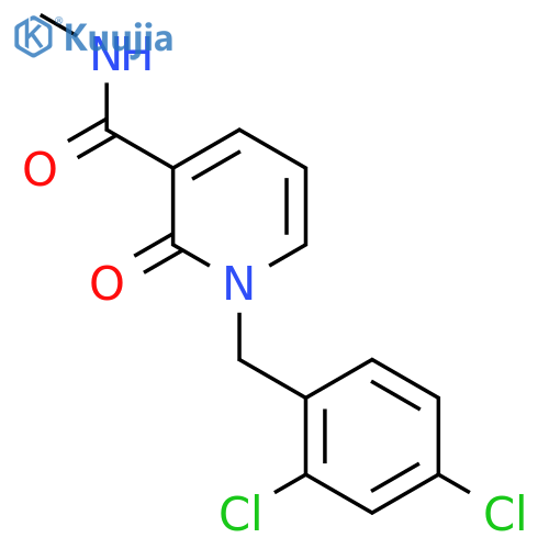 1-(2,4-DICHLOROBENZYL)-N-METHYL-2-OXO-1,2-DIHYDRO-3-PYRIDINECARBOXAMIDE structure