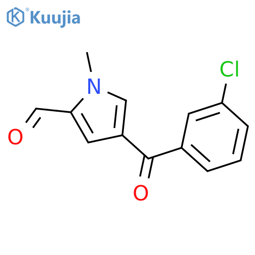 4-(3-Chlorobenzoyl)-1-methyl-1H-pyrrole-2-carbaldehyde structure