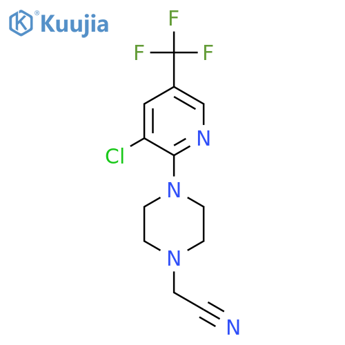 2-(4-(3-Chloro-5-(trifluoromethyl)pyridin-2-yl)piperazin-1-yl)acetonitrile structure