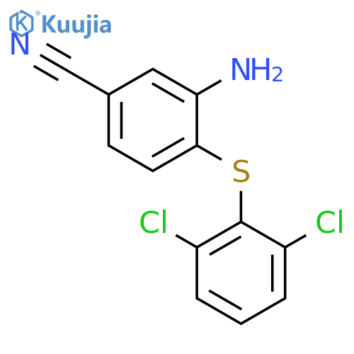 3-Amino-4-(2,6-Dichlorophenyl)SulfanylBenzenecarbonitrile structure