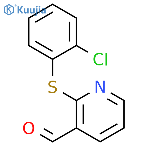 2-(2-Chlorophenyl)SulfanylNicotinaldehyde structure