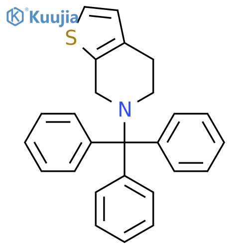 6-Trityl-4,5,6,7-tetrahydrothieno[2,3-c]pyridine structure