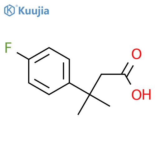 3-(4-fluorophenyl)-3-methylbutanoic acid structure