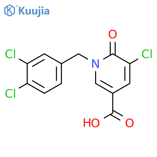 5-Chloro-1-(3,4-dichlorobenzyl)-6-oxo-1,6-dihydro-3-pyridinecarboxylic acid structure