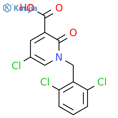 5-Chloro-1-(2,6-dichlorobenzyl)-2-oxo-1,2-dihydro-3-pyridinecarboxylic acid structure
