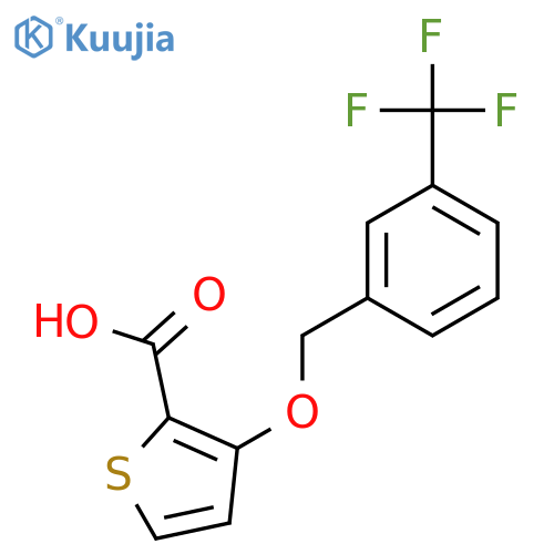3-{3-(Trifluoromethyl)benzyloxy}-2-thiophenecarboxylic Acid structure
