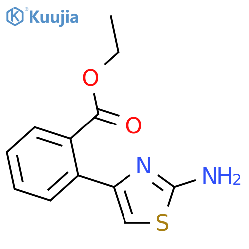 Ethyl 2-(2-amino-1,3-thiazol-4-yl)-benzenecarboxylate structure