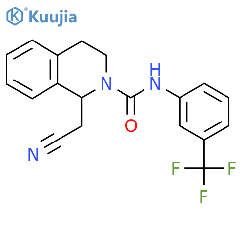 1-(CYANOMETHYL)-N-[3-(TRIFLUOROMETHYL)PHENYL]-3,4-DIHYDRO-2(1H)-ISOQUINOLINECARBOXAMIDE structure