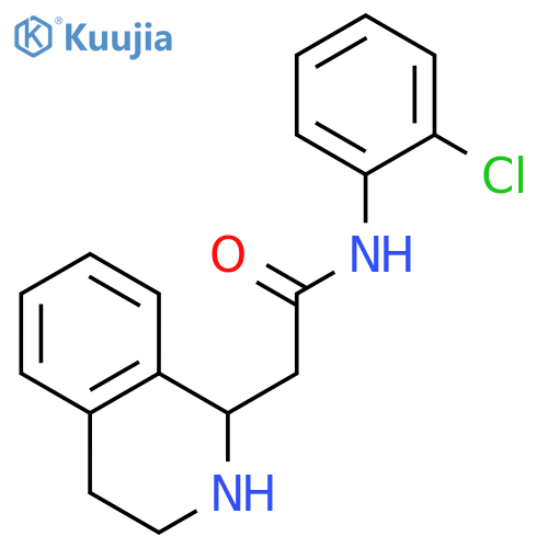 1-Isoquinolineacetamide, N-(2-chlorophenyl)-1,2,3,4-tetrahydro- structure