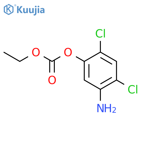 5-Amino-2,4-dichlorophenyl ethyl carbonate structure