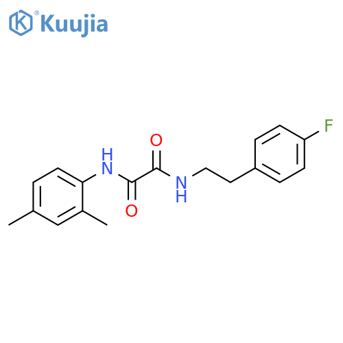 N-(2,4-dimethylphenyl)-N'-2-(4-fluorophenyl)ethylethanediamide structure