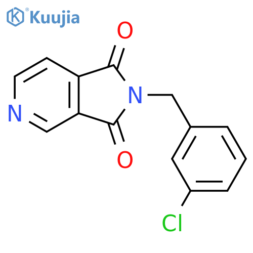 2-(3-CHLOROBENZYL)-1H-PYRROLO[3,4-C]PYRIDINE-1,3(2H)-DIONE structure