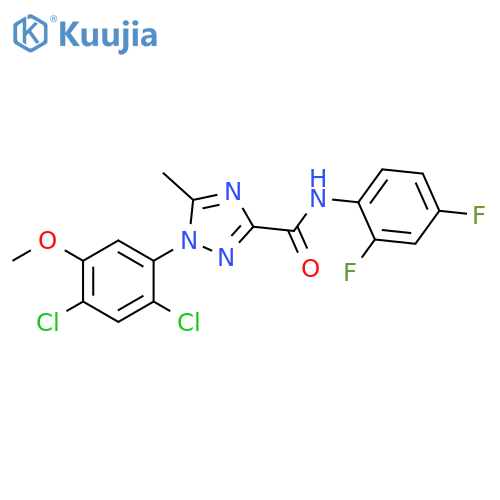 1H-1,2,4-Triazole-3-carboxamide, 1-(2,4-dichloro-5-methoxyphenyl)-N-(2,4-difluorophenyl)-5-methyl- structure