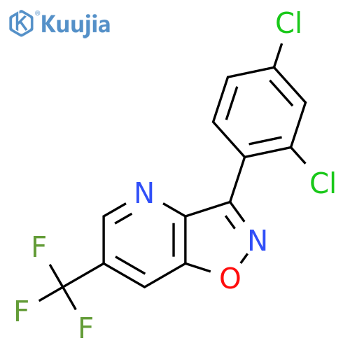 3-(2,4-Dichlorophenyl)-6-(trifluoromethyl)-[1,2]oxazolo[4,5-b]pyridine structure