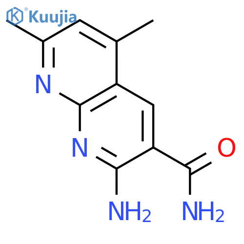 1,8-Naphthyridine-3-carboxamide, 2-amino-5,7-dimethyl- structure