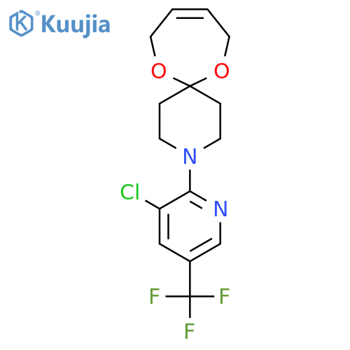 3-[3-Chloro-5-(trifluoromethyl)pyridin-2-yl]-7,12-dioxa-3-azaspiro[5.6]dodec-9-ene structure