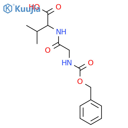 N-(Benzyloxycarbonyl)glycyl-L-valine structure