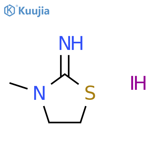 3-METHYL-1,3-THIAZOLIDIN-2-IMINE HYDROIODIDE structure