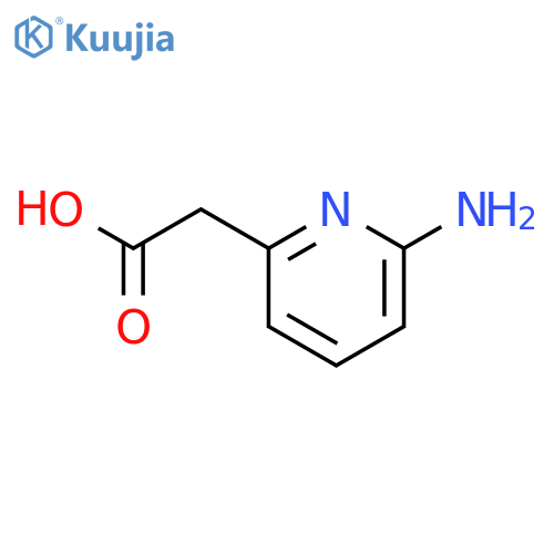 2-(6-Aminopyridin-2-yl)acetic acid structure