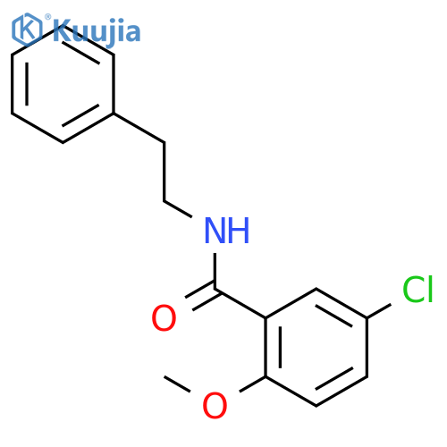 5-Chloro-2-methoxy-N-(2-phenylethyl)benzamide structure