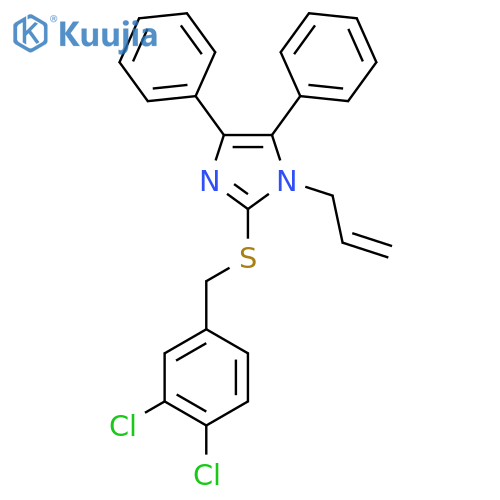 1-allyl-2-[(3,4-dichlorobenzyl)sulfanyl]-4,5-diphenyl-1H-imidazole structure