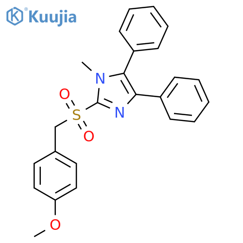 2-[(4-METHOXYBENZYL)SULFONYL]-1-METHYL-4,5-DIPHENYL-1H-IMIDAZOLE structure