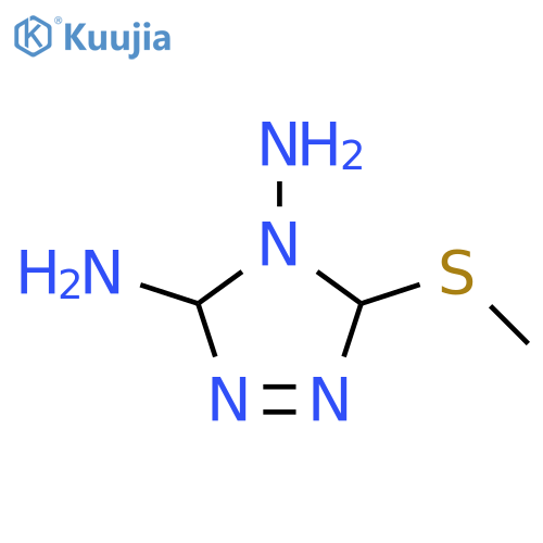 4H-1,2,4-Triazole-3,4-diamine,3,5-dihydro-5-(methylthio)-(9CI) structure