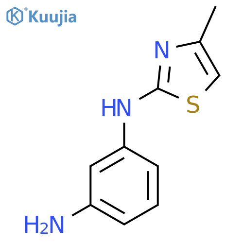 1-N-(4-methyl-1,3-thiazol-2-yl)benzene-1,3-diamine structure