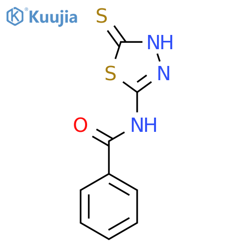 N-(5-sulfanyl-1,3,4-thiadiazol-2-yl)benzamide structure