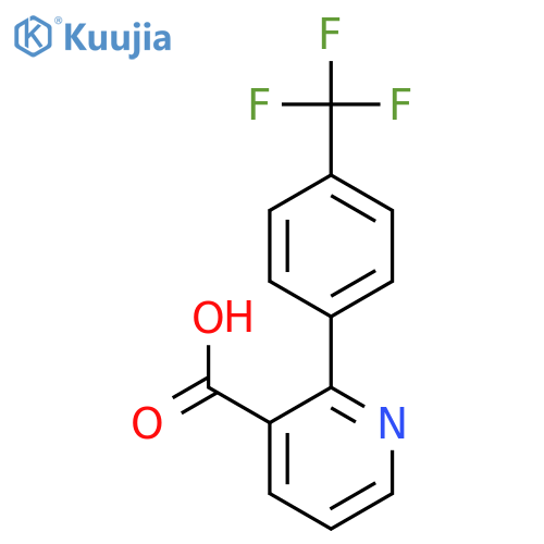 3-Pyridinecarboxylicacid, 2-[4-(trifluoromethyl)phenyl]- structure