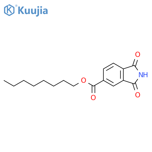 octyl 1,3-dioxo-2,3-dihydro-1H-isoindole-5-carboxylate structure