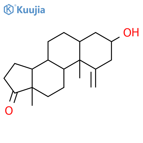 3-hydroxy-1-methyleneandrostan-17-one structure