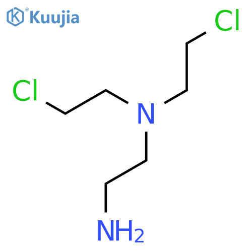 N,N-bis(2-chloroethyl)ethane-1,2-diamine structure