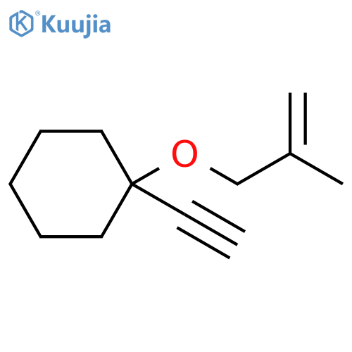 Cyclohexane, 1-ethynyl-1-[(2-methyl-2-propenyl)oxy]- structure