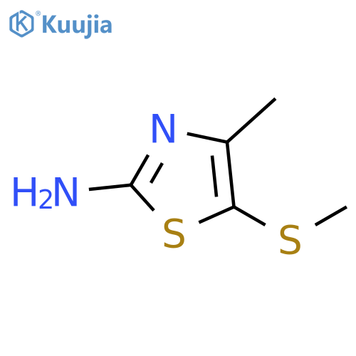 4-methyl-5-methylsulfanyl-thiazol-2-amine structure